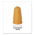 Cosco Fingertip Pads, Size 12, Large, Amber, PK12, 12PK 098130